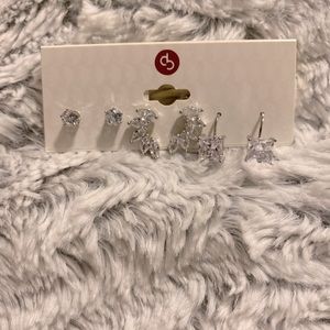 New 3pk Silver Earrings